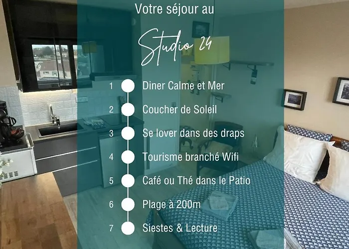 Charmant Studio BELLE VUE MER en Normandie